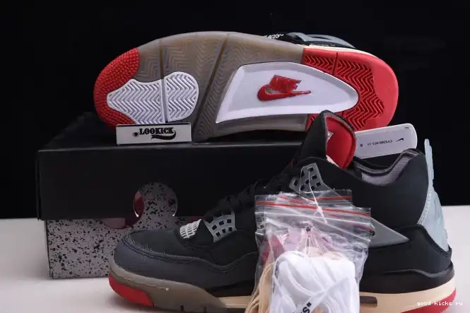 CV9388-001 x Jordan Bred Off White Air 4 Retro 0624